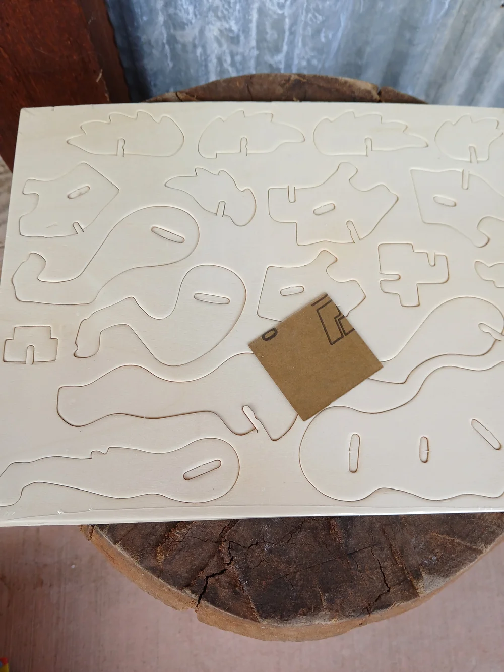 Wooden Lion 3D Puzzle Kit - Natural Hands Craft NEW